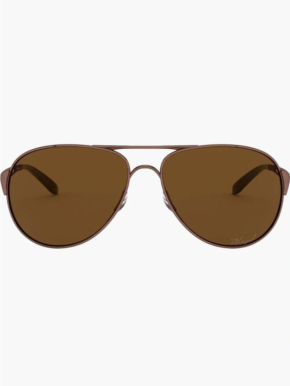 Oakley Caveat 60mm Polarized Aviator Sunglasses in Brown (OO4054-05) NWT